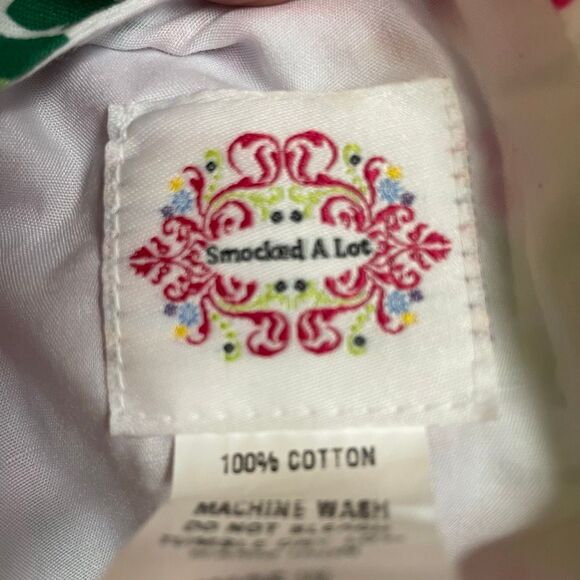 SMOCKED A LOT Toddler Girls Floral Ruffled Dress Size 18M Boho Polka Dots - Picture 9 of 9